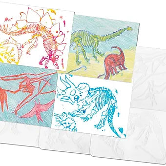 Roylco® Dinosaur Rubbing Plates (7" x 7") 6/pkg