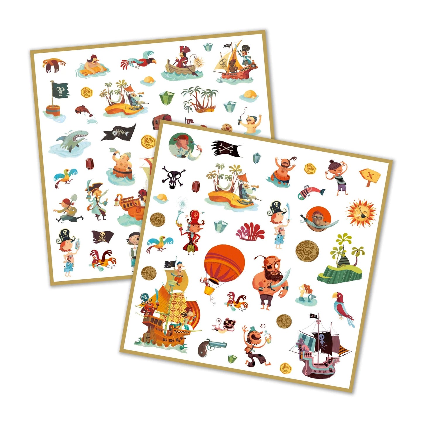DJECO Pirates Sticker Sheets