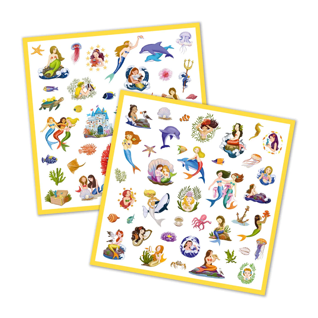 DJECO Mermaids Sticker Sheets