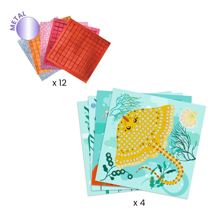 DJECO Caribbean Mosaic Collage Craft Kit