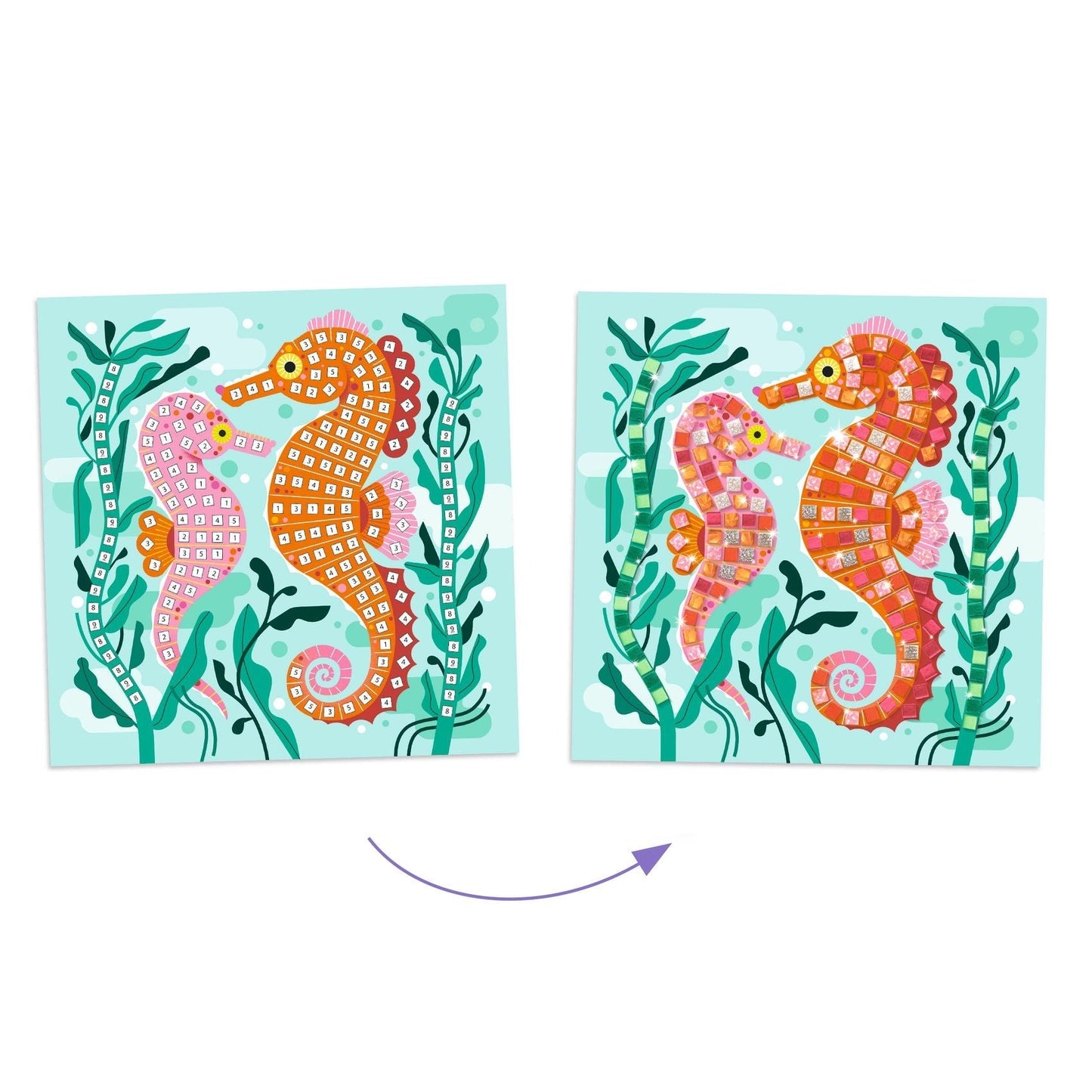 DJECO Caribbean Mosaic Collage Craft Kit