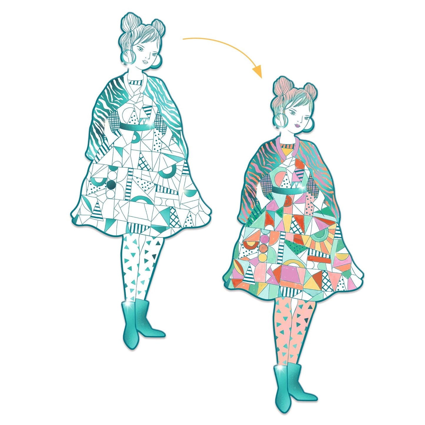 DJECO Rebekka & Friends Coloring Demoiselle