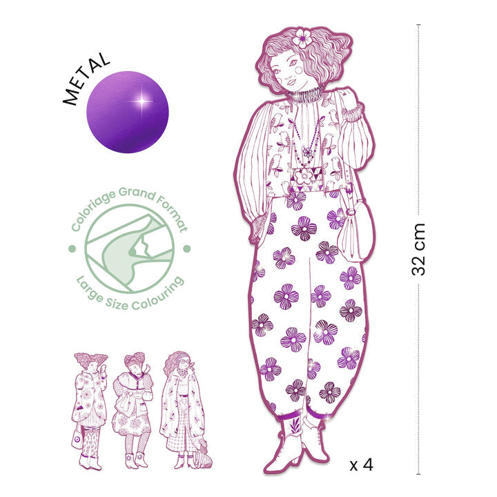 DJECO Rosemary & Friends Coloring Demoiselle