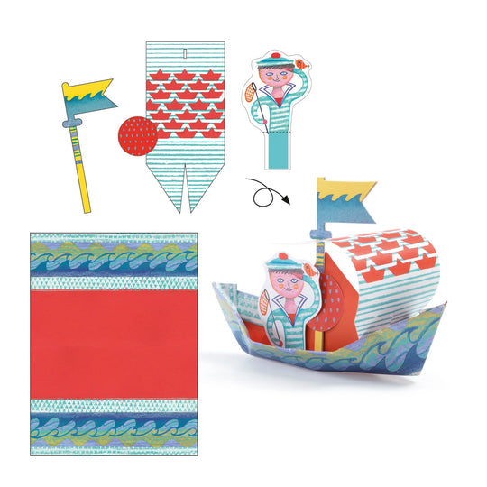 DJECO Floating Boats Origami Paper Craft Kit