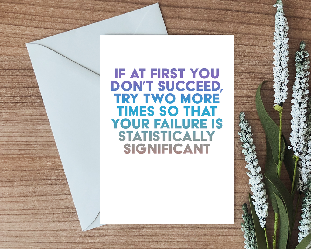 Statistically Significant Greeting Card