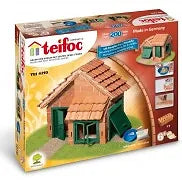 Teifoc House Tile Roof Brick Construction Set - 207 Pc.