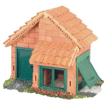 Teifoc House Tile Roof Brick Construction Set - 207 Pc.