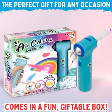 Aircolor Airbrush Kit (Includes Markers & Stencils)