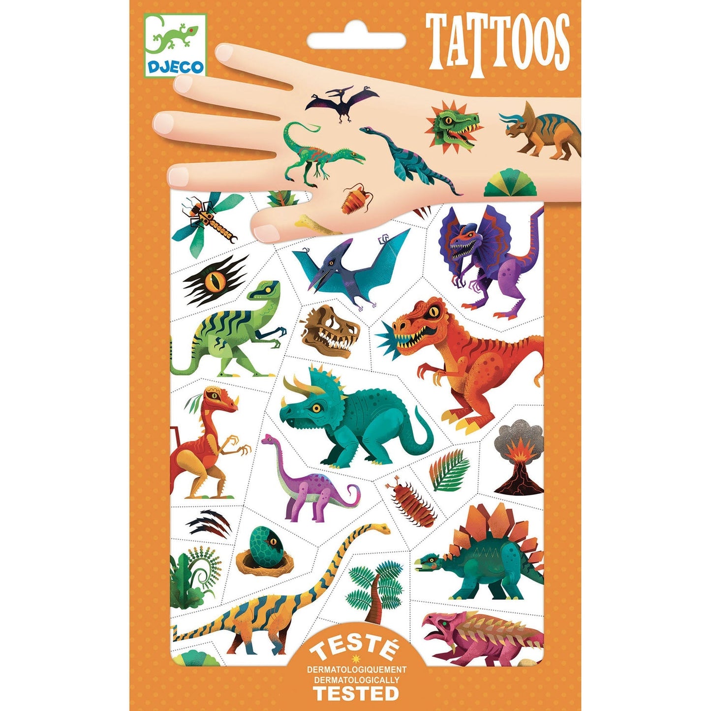 Dino Club Temporary Tattoos