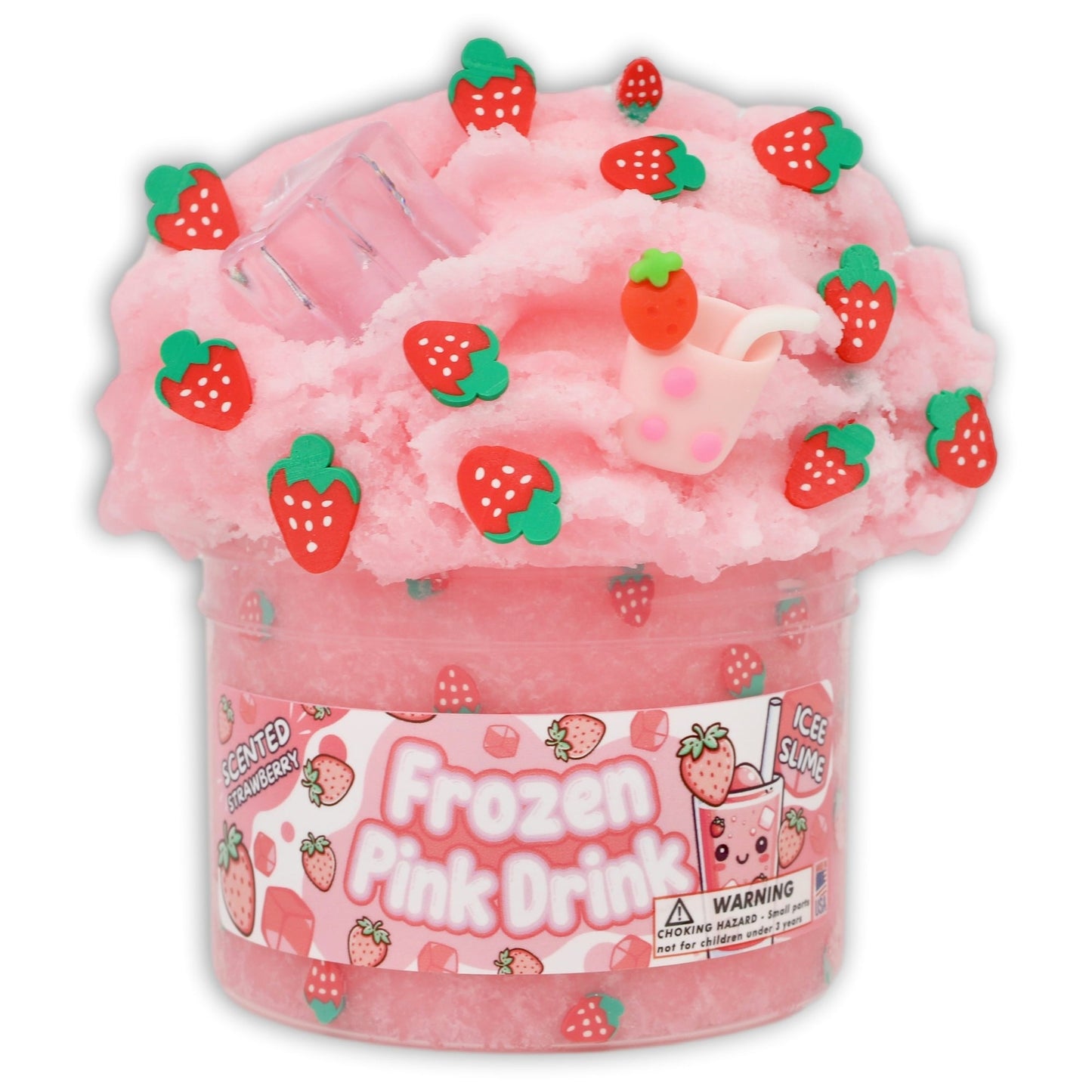Frozen Pink Drink Slime by Dope Slimes