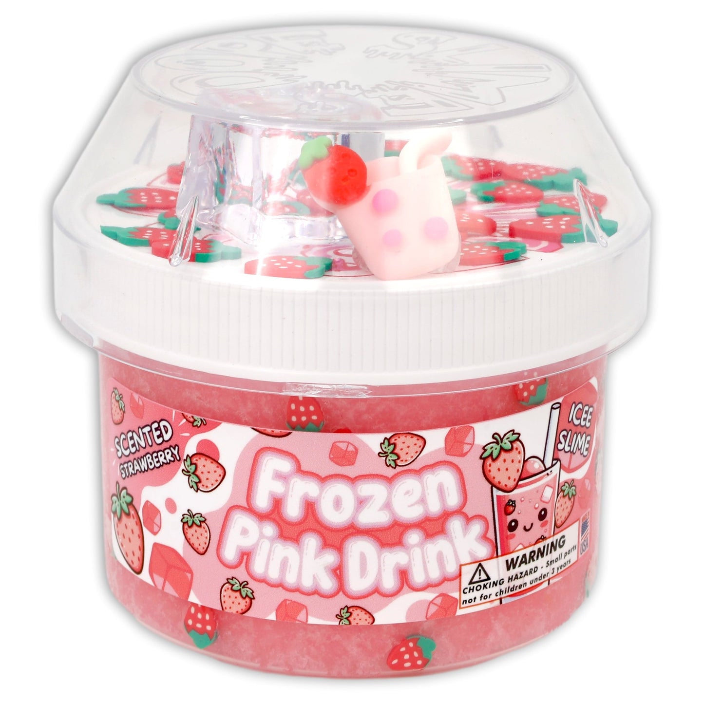 Frozen Pink Drink Slime by Dope Slimes