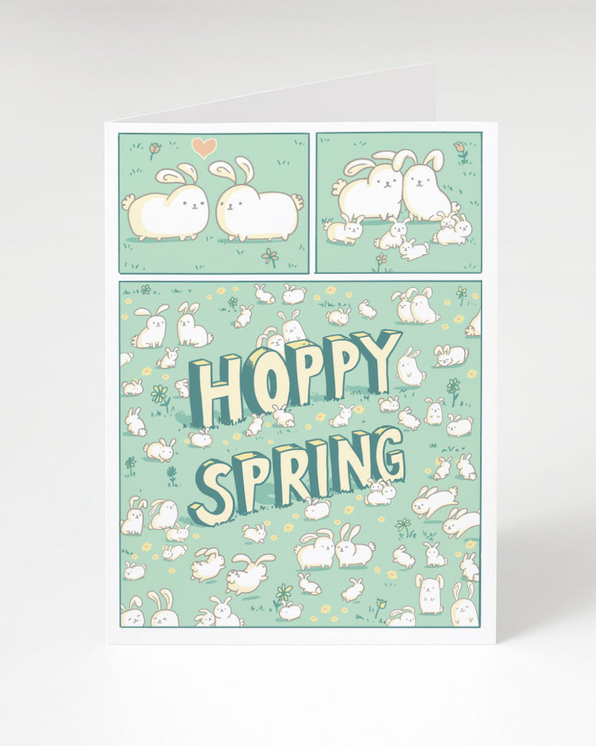 Hoppy Spring Greeting Card