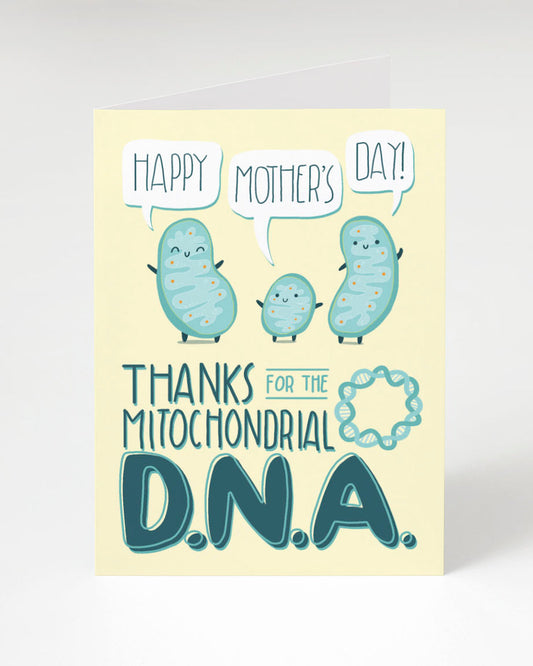 Mitochondrial DNA Mother's Day Greeting Card