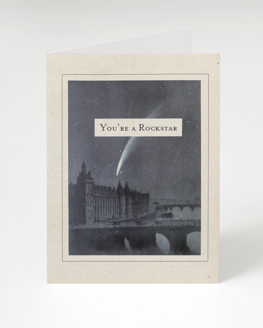 You're a Rockstar Comet Greeting Card