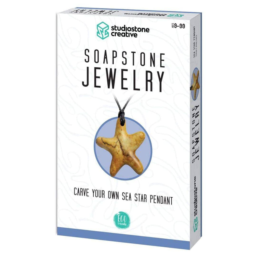 Sea Star Soapstone Pendant Jewelry  Carving Kit