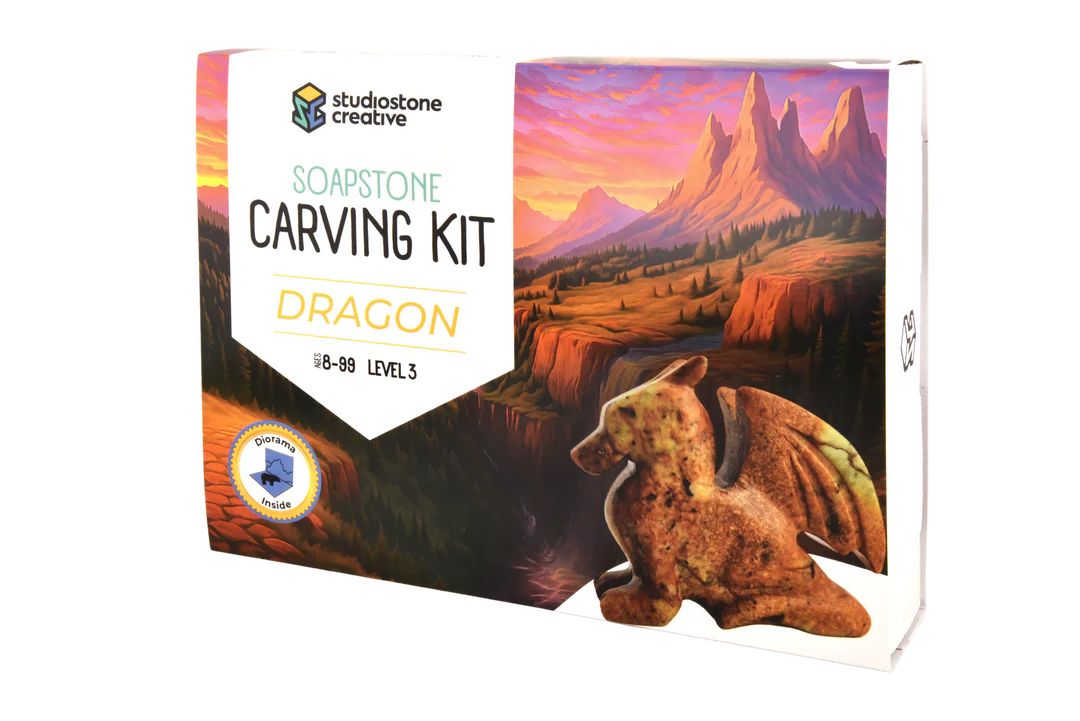 Studiostone Dragon Soapstone Carving Kit
