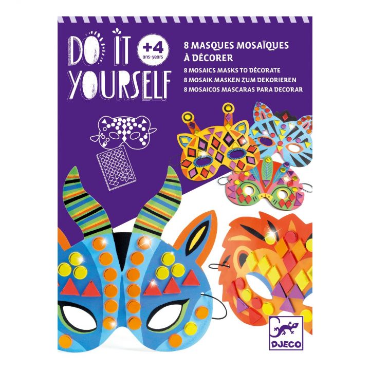 DIY Mosaic Masks to Decorate