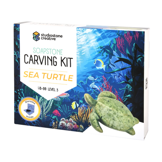 Studiostone Sea Turtle Soapstone Carving Kit