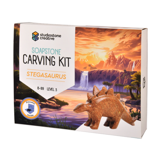 Studiostone Stegosaurus Soapstone Carving Kit